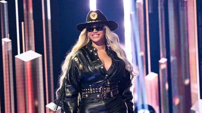 Beyoncé at the 2024 iHeartRadio Music Awards held at the Dolby Theatre on April 1, 2024 in Los Angeles, California. Michael Buckner/Billboard via Getty Images