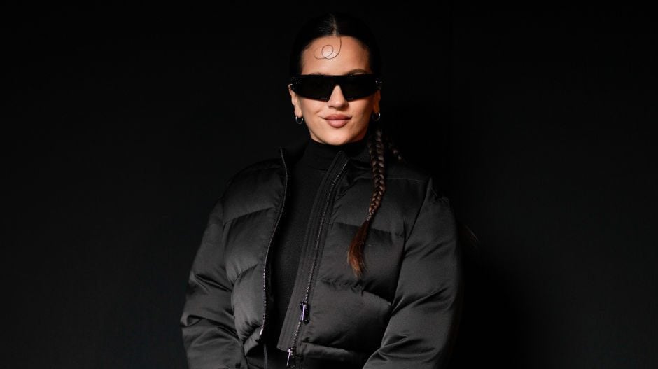 Rosalía at Christian Dior RTW Fall 2024 as part of Paris Ready to Wear Fashion Week held at Jardin des Tuileries on February 27, 2024 in Paris, France. Swan Gallet/WWD via Getty Images