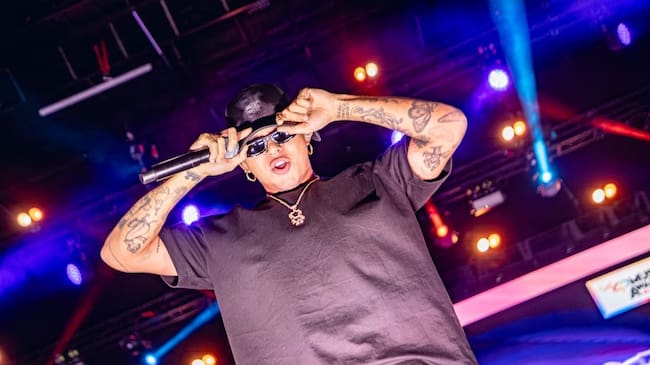 Beele en el showcase urbano de LOS40 en Barcelona el 6 de noviembre de 2024 / via LOS40