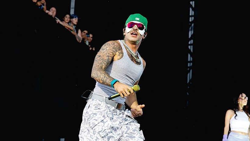 Feid performs onstage during weekend two, day three of the 2025 Austin City Limits Music Festival at Zilker Park on October 12, 2025 in Austin, Texas. (Rick Kern/Getty Images)