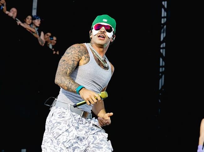 Feid performs onstage during weekend two, day three of the 2025 Austin City Limits Music Festival at Zilker Park on October 12, 2025 in Austin, Texas. (Rick Kern/Getty Images)