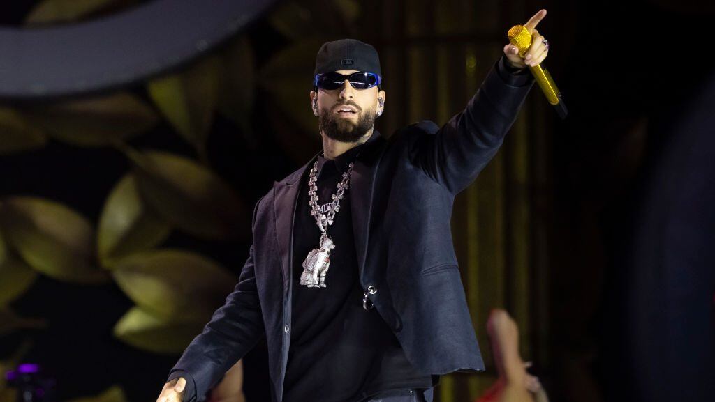 Maluma performs on stage at Plaza Santa Catalina on March 14, 2025 in Las Palmas de Gran Canaria, Spain. Rubén Grimón/Redferns