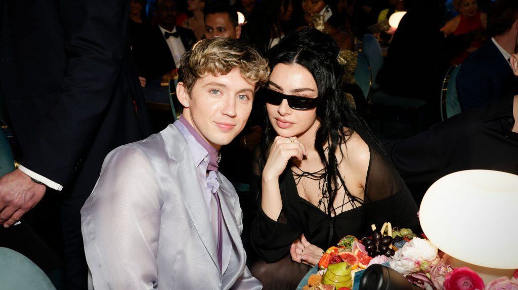 Troye Sivan and Charli XCX at The 67th Annual Grammy Awards, airing live from Crypto.com Arena in Los Angeles, California, Sunday, Feb. 2 (8:00-11:30 PM, live ET/5:00-8:30 PM, live PT) on the CBS Television Network, and streaming live and on demand on Paramount+.* Francis Specker/CBS via Getty Images