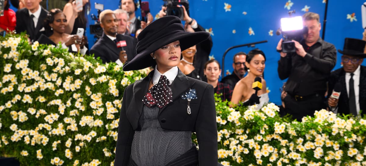 Rihanna asistiendo a la Met Gala del Costume Institute del Museo Metropolitano de Arte 2025 en Nueva York, Estados Unidos, el lunes 5 de mayo de 2025.