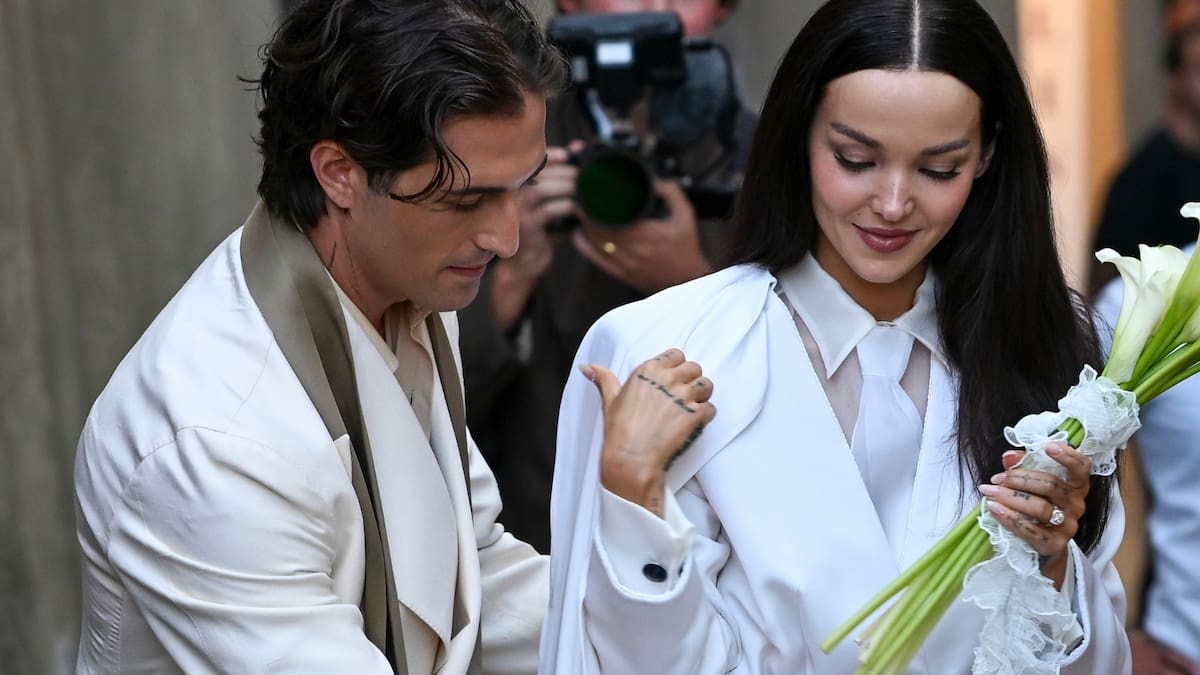 Damiano David revela nuevas imágenes de su boda con Dove Cameron: "Orgulloso de llamarte mi esposa"
