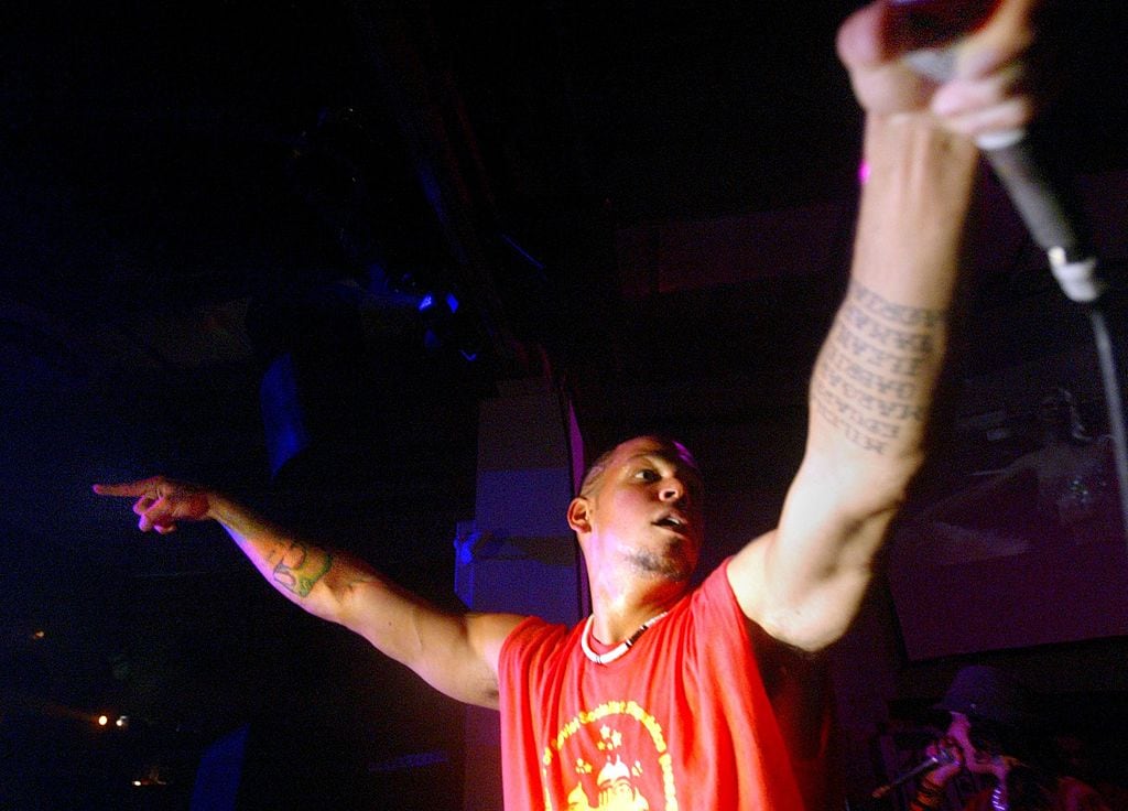 Rene ‘Residente’ Perez, of Calle 13, performs at Miami’s Pawn Shop, in Miami, Florida. Ronna Gradus / Miami Herald / Tribune News Service via Getty Images