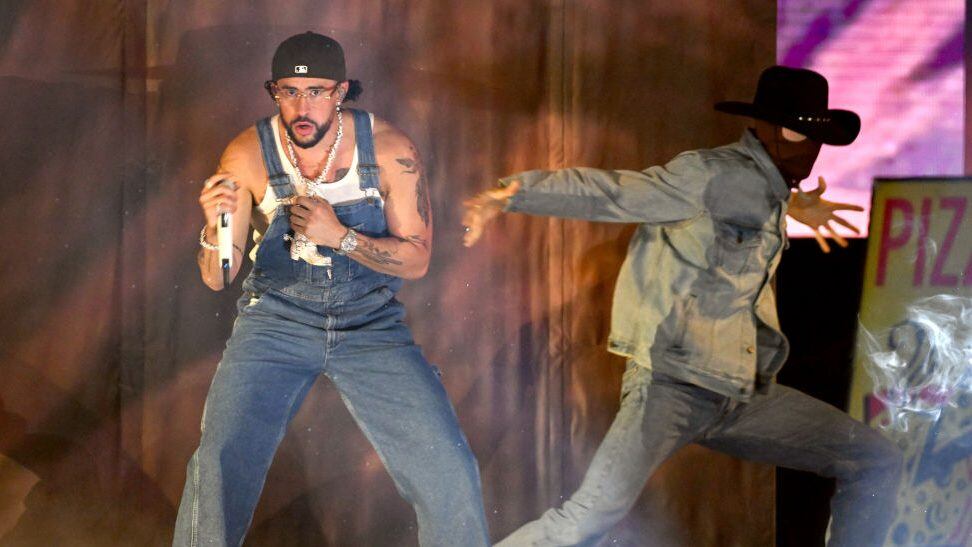 Bad Bunny performs onstage during the 2023 Billboard Latin Music Awards at Watsco Center on October 05, 2023 in Coral Gables, Florida. Jason Koerner/Getty Images