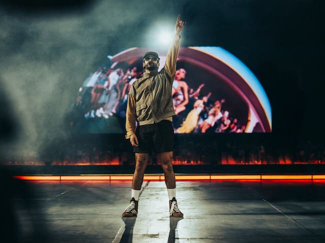 Bad Bunny, en su primer concierto en Madrid 2026.