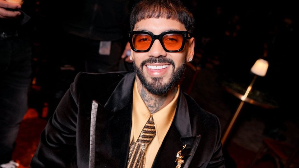 Anuel AA attends the Amiri Menswear Fall-Winter 2025/2026 show as part of Paris Fashion Week on January 23, 2025 in Paris, France. Swan Gallet/WWD via Getty Images