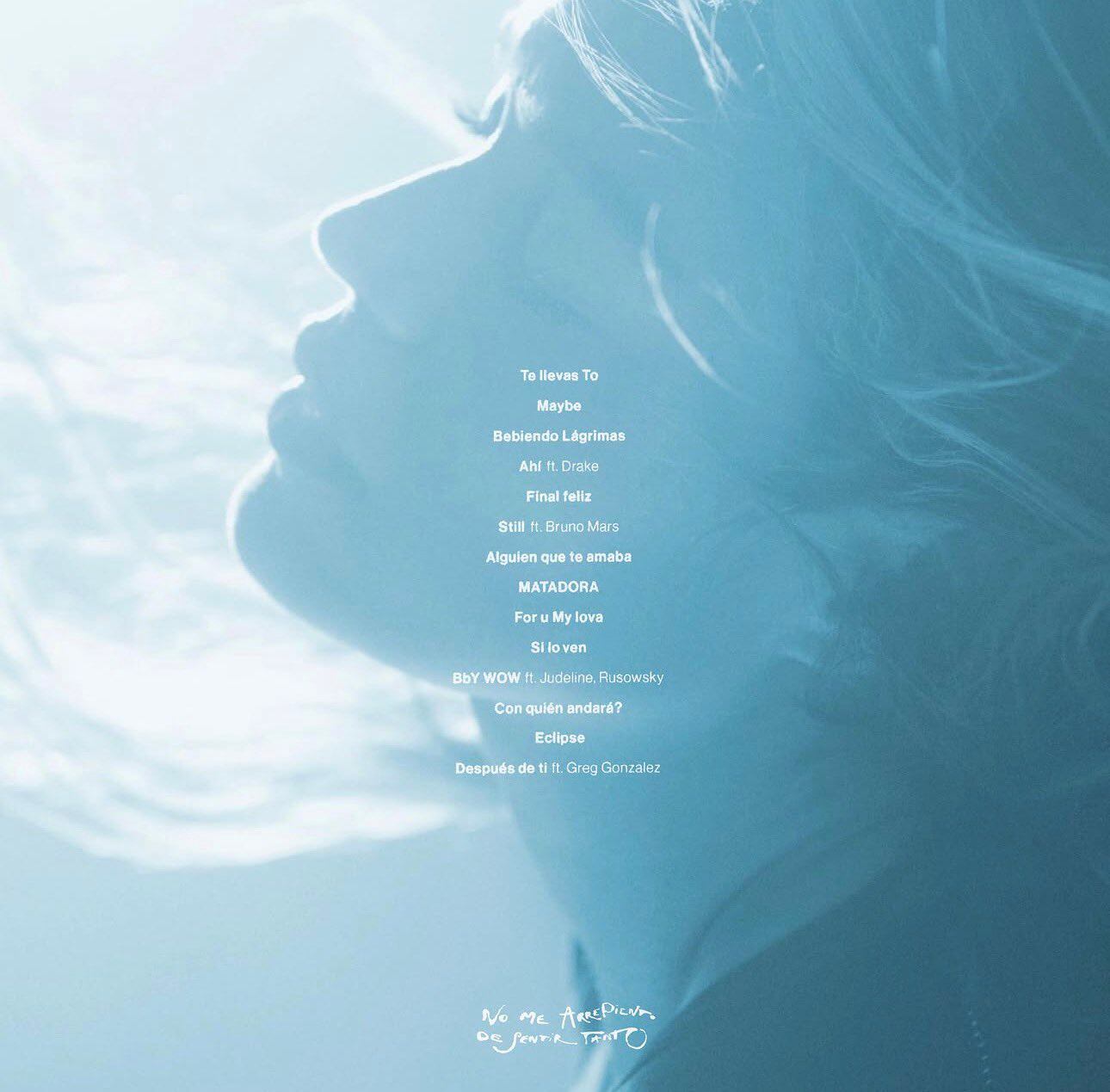 Tracklist de No Me Arrepiento de Sentir Tanto de Karol G