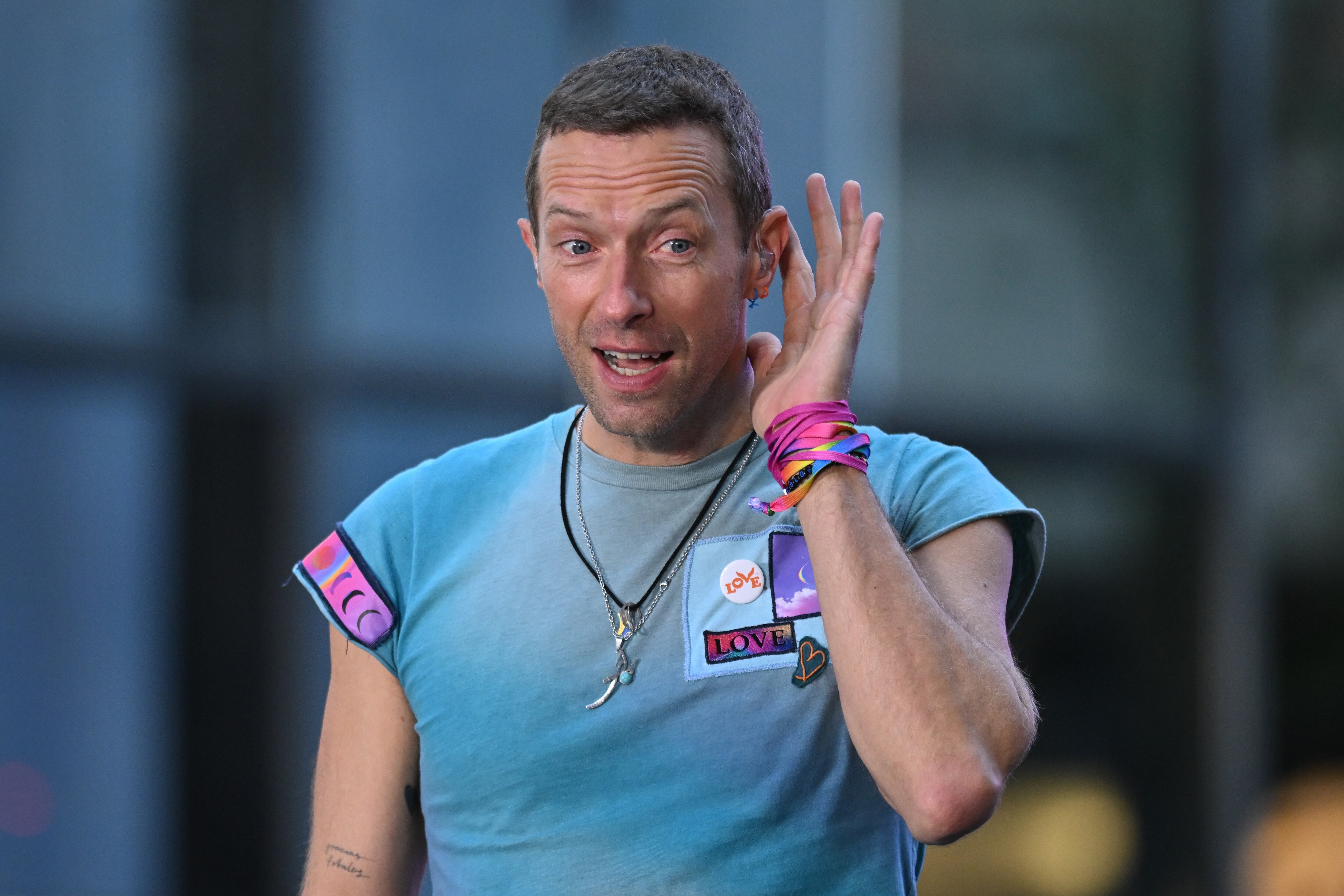 Chris Martin de Coldplay en Nueva York en 2024. / NDZ/Star Max/GC