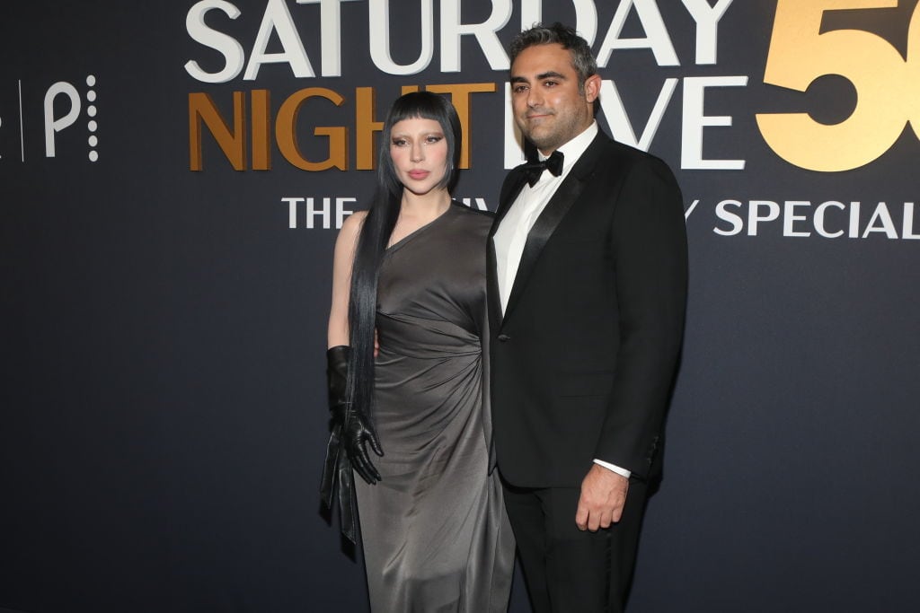 Lady Gaga and Michael Polansky attend SNL50: The Anniversary Special Red Carpet Arrivals at 30 Rockefeller Plaza on February 16, 2025 in New York City. Udo Salters/Patrick McMullan via Getty Images