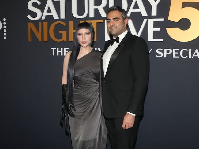 Lady Gaga and Michael Polansky attend SNL50: The Anniversary Special Red Carpet Arrivals at 30 Rockefeller Plaza on February 16, 2025 in New York City. Udo Salters/Patrick McMullan via Getty Images