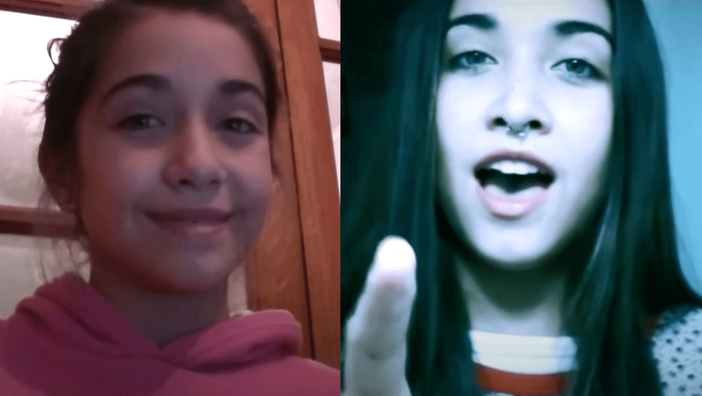 María Becerra in 2012 and 2016. YouTube.