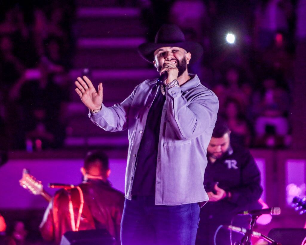 Carín León performs at Plaza Del Toroin Cancun, Mexico. Thaddaeus McAdams / Getty Images