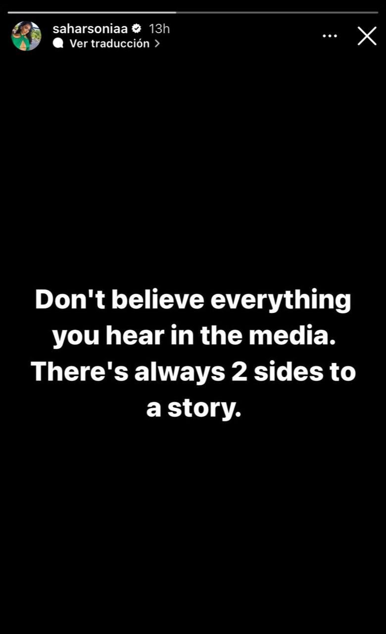 Sahar Sonia via Instagram Stories / Meta