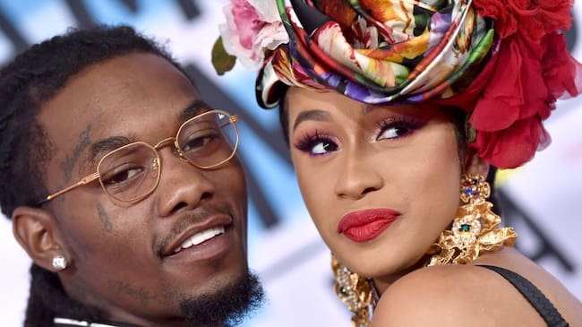 Offset and Cardi B attend the 2018 American Music Awards at Microsoft Theater on October 9, 2018 in Los Angeles, California. (Axelle/Getty Images)