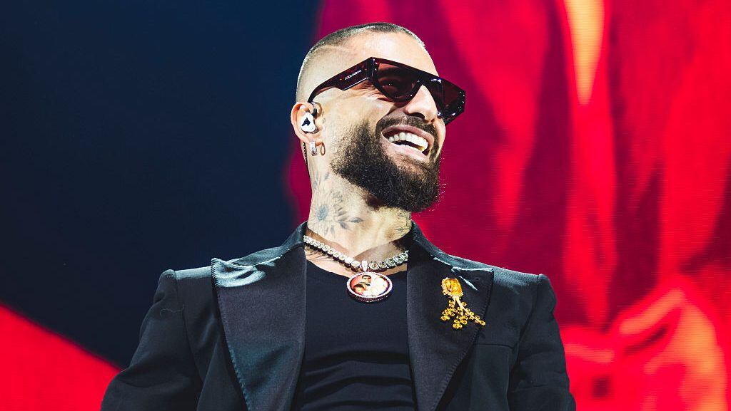 Maluma performs in concert at Movistar Arena on April 05, 2025 in Madrid, Spain. Mariano Regidor/Redferns