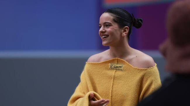 Rosalia outside the Louis Vuitton Show during Pariser Fashion Week on January 19, 2023 in Paris, France. Jeremy Moeller/Getty Images