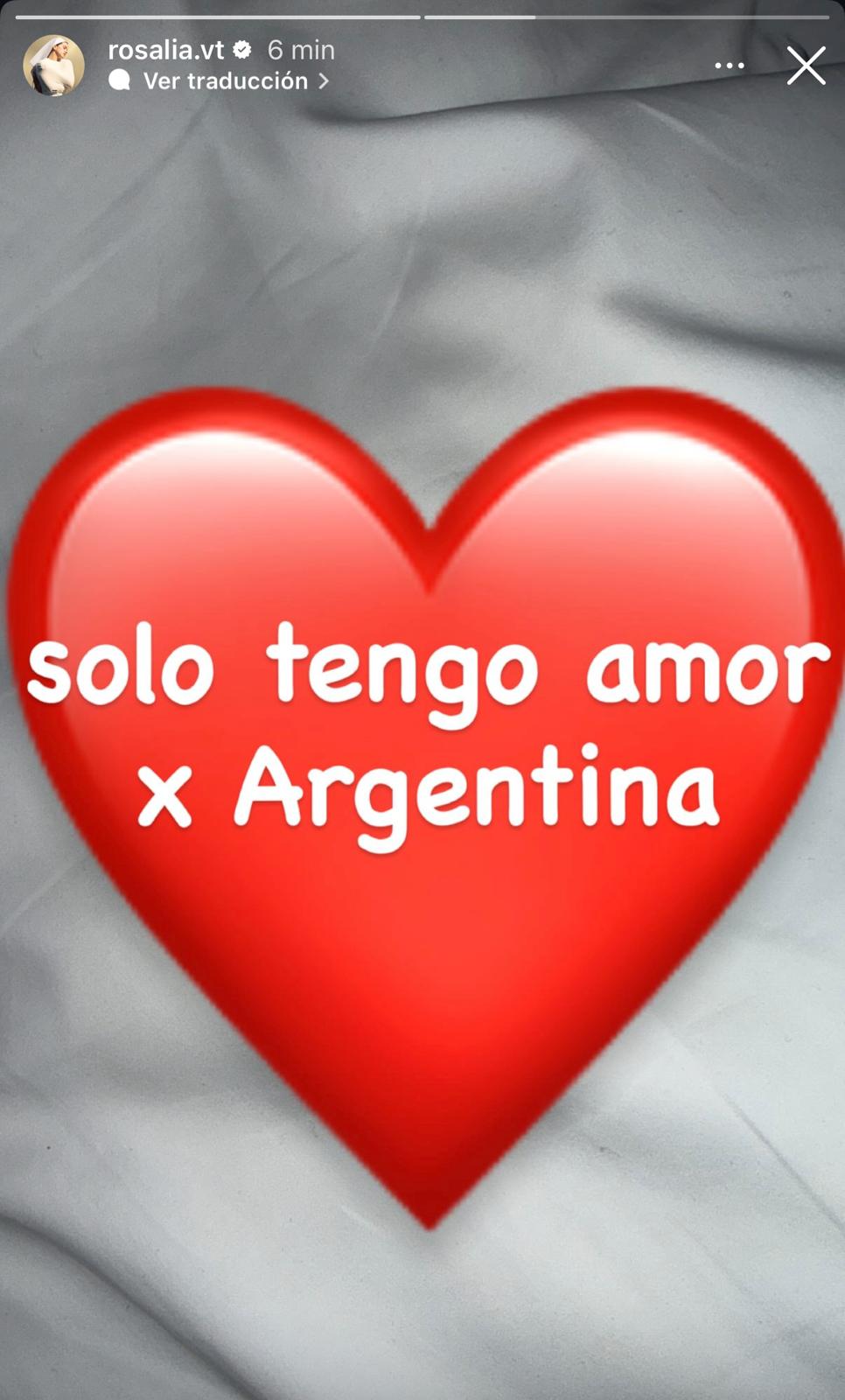 Rosalía en Instagram