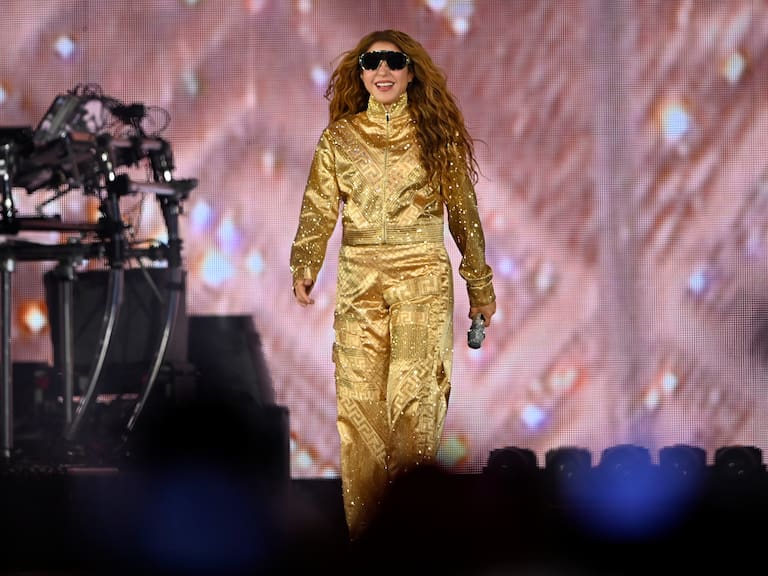 Shakira durante su concierto histórico en el Zócalo de México el 1 de febrero de 2026