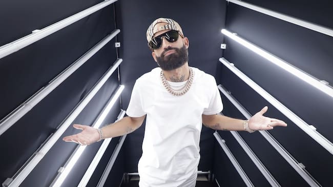 Arcangel poses during a press conference to announce the release of his new single ‘Te Esperare’ at Gibson Studio on August 14, 2019 in Miami, Florida. (John Parra/Getty Images)