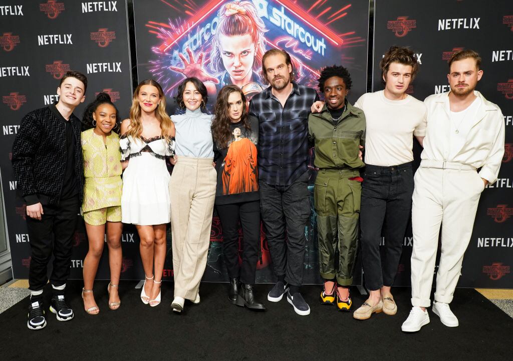 Netflix’s ‘Stranger Things’ Season 3 cast at Linwood Dunn Theater at the Pickford Center for Motion Study on November 09, 2019 in Hollywood, California. (Rachel Luna/Getty Images)