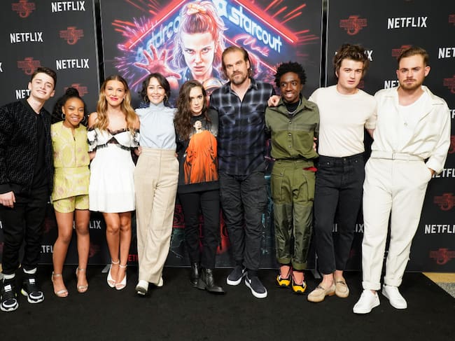 Netflix’s ‘Stranger Things’ Season 3 cast at Linwood Dunn Theater at the Pickford Center for Motion Study on November 09, 2019 in Hollywood, California. (Rachel Luna/Getty Images)