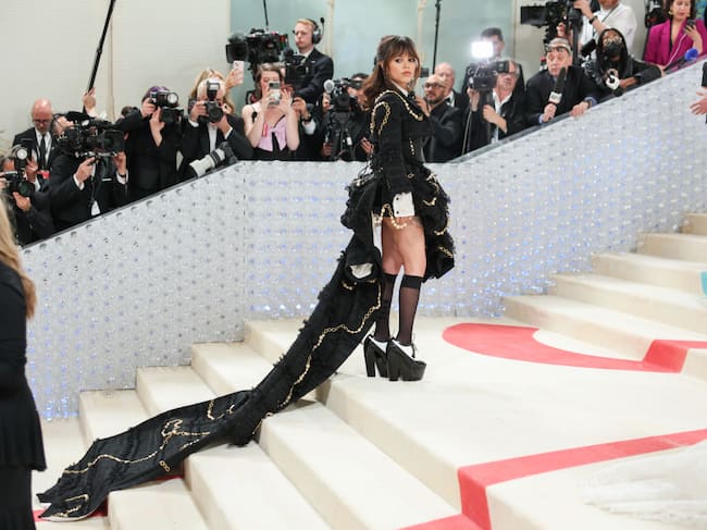 Jenna Ortega at the 2023 Met Gala: Karl Lagerfeld: A Line of Beauty held at the Metropolitan Museum of Art on May 1, 2023 in New York, New York. Christopher Polk/WWD via Getty Images