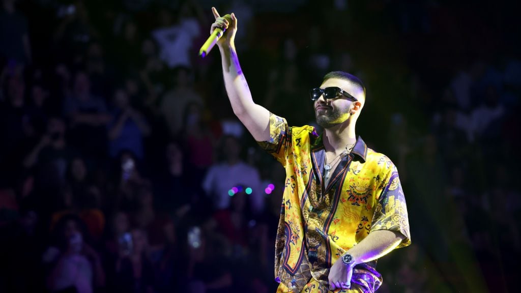 Manuel Turizo performs onstage at the iHeartRadio Fiesta Latina ’22 show, presented by the JUVÉDERM collection of fillers, at FTX Arena on October 15, 2022 in Miami, Florida. Alexander Tamargo/Getty Images for iHeartRadio