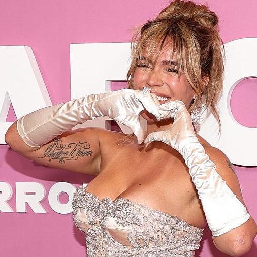 Karol G attends the New York screening of Netflix's "Karol G: Tomorrow Was Beautiful" at Whitby Hotel on May 06, 2025 in New York City. Manoli Figetakis/WireImage