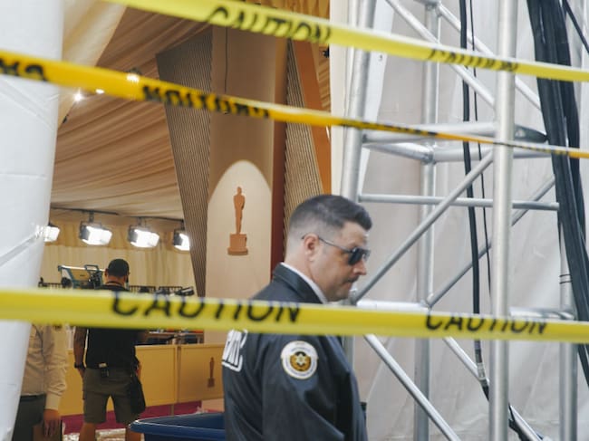 Oscar Award preparations taking place in Hollywood, Los Angeles, California on February 28, 2025. Katie McTiernan/Anadolu via Getty Images