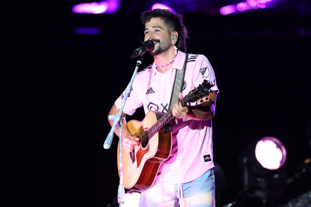 Camilo performs during «The Unveil» introducing Lionel Messi hosted by Inter Miami CF at DRV PNK Stadium on July 16, 2023 in Fort Lauderdale, Florida. Mike Ehrmann/Getty Images