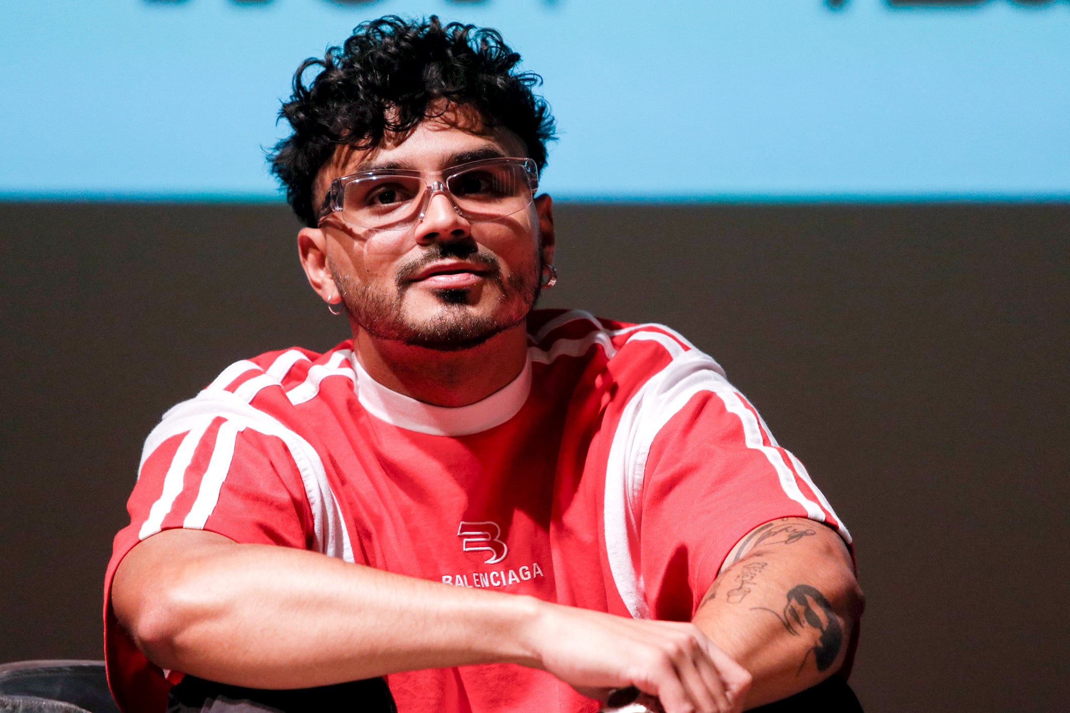 Puerto Rican singer Álvaro Díaz attends a press conference at Pepsi Center WTC on August 17, 2022 in Mexico City, Mexico.
