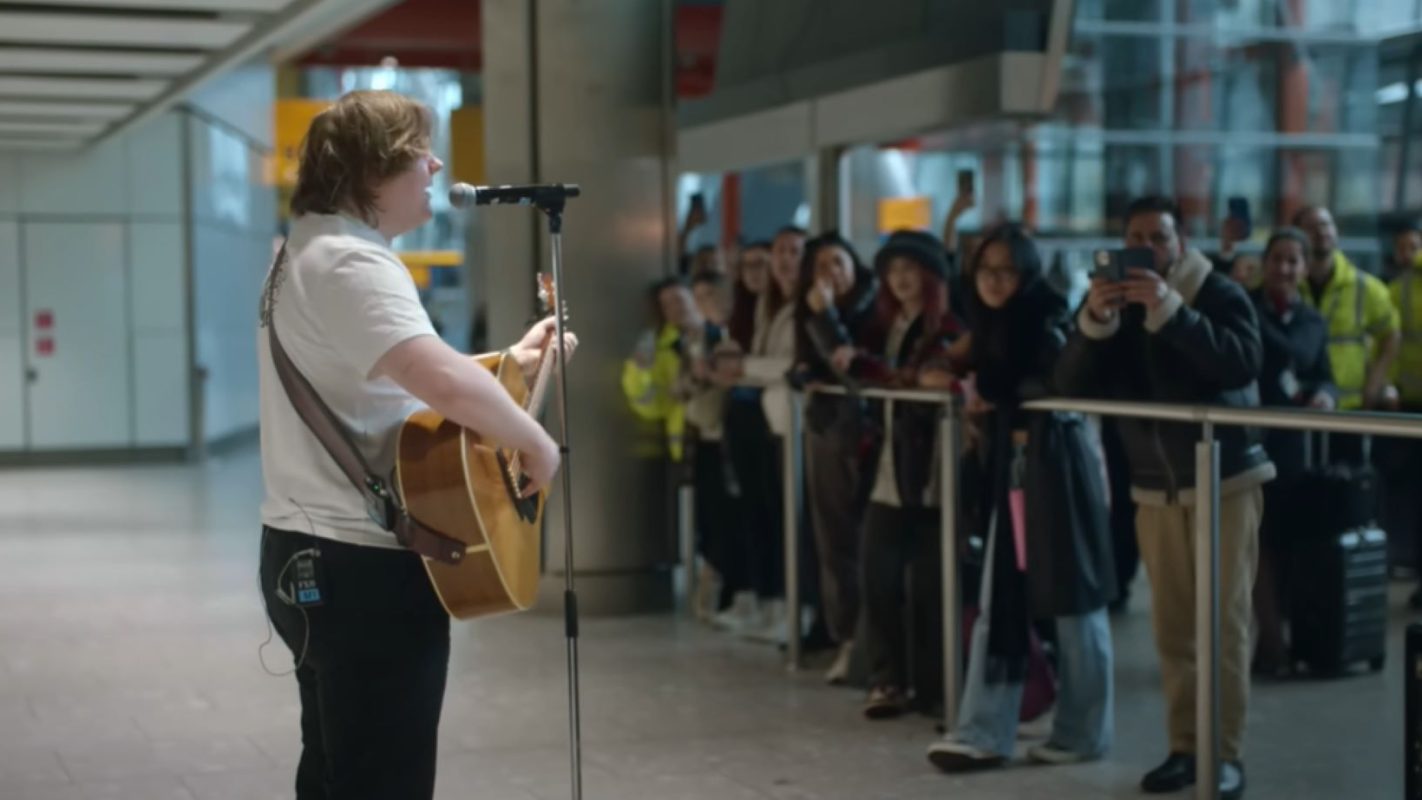 Lewis Capaldi Surprises with New Video Singing ‘Wish You the Best’ at London Airport