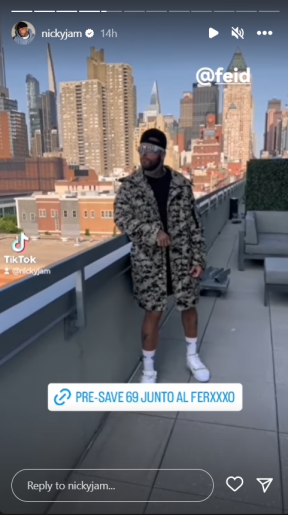 Nicky Jam Promoting '60' With Feid