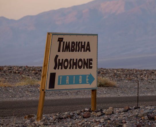 Entrance to the Timbisha Shoshone peoples settlement, Death Valley National Park. David McNew/Getty.