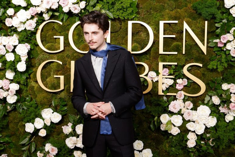 Timothee Chalamet attends the 2025 Golden Globe Awards