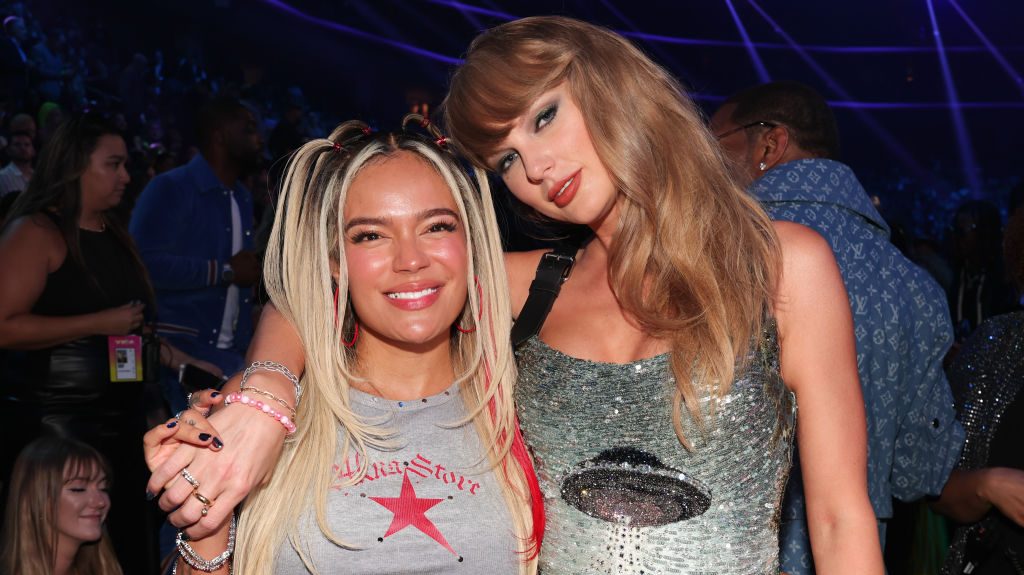 Karol G Gets Taylor Swift Dancing at the 2024 VMAs: VIDEO