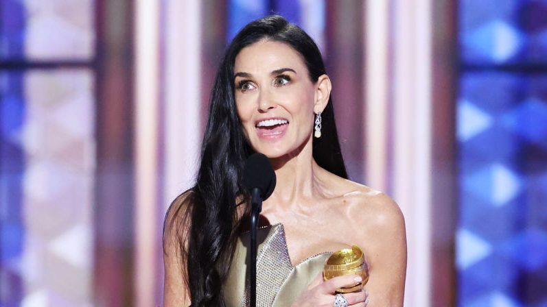 Demi Moore Moves Audiences with Her Empowering Speech at the Golden Globes