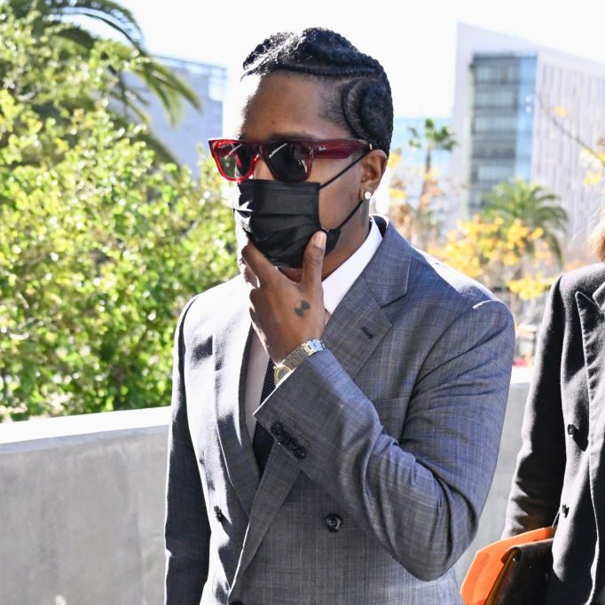 ASAP Rocky Violently Pushes the Press on His Arrival at Murder Attempt Trial