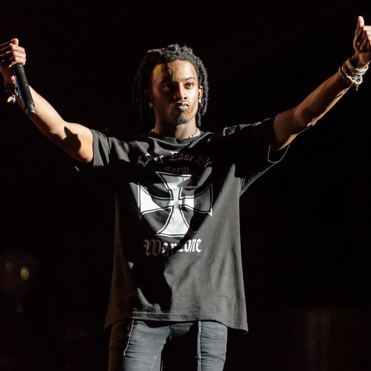 Rapper Playboy Carti performs during the 2018 Trillectro Festival