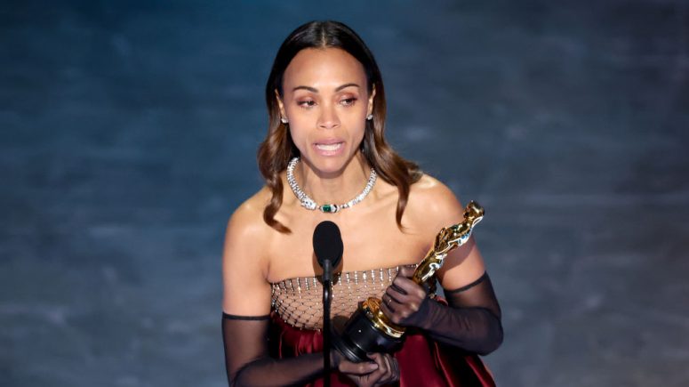 Zoe Saldana at the 97th Oscars