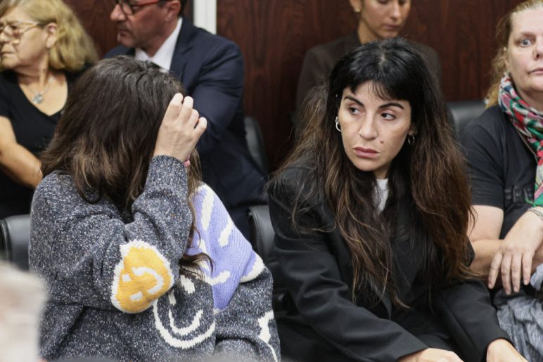 A view from the court hall as the trial begins against seven medical professionals accused of negligence in Buenos Aires, Argentina