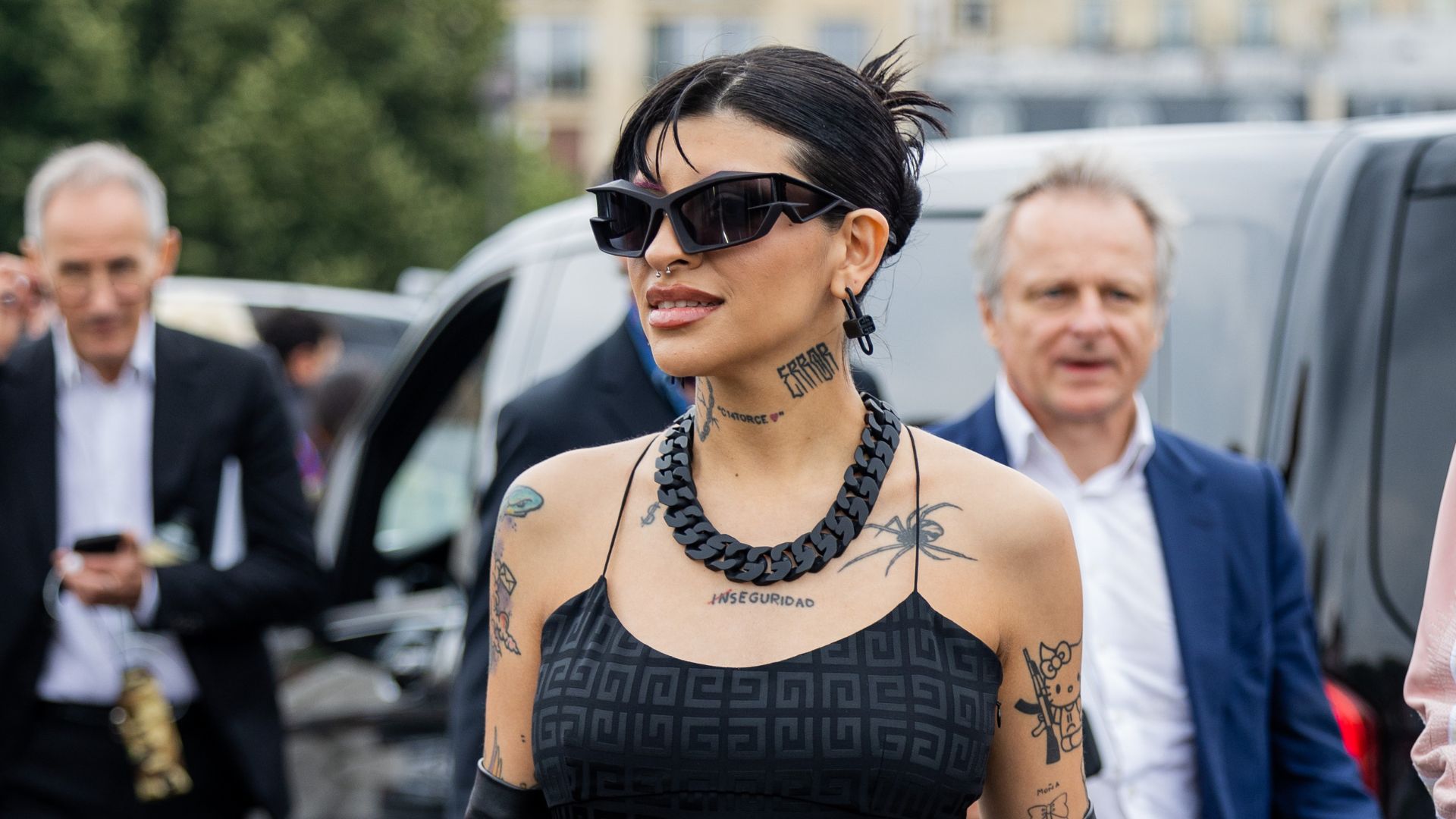 Cazzu - Paris Fashion Week on June 22, 2023 in Paris