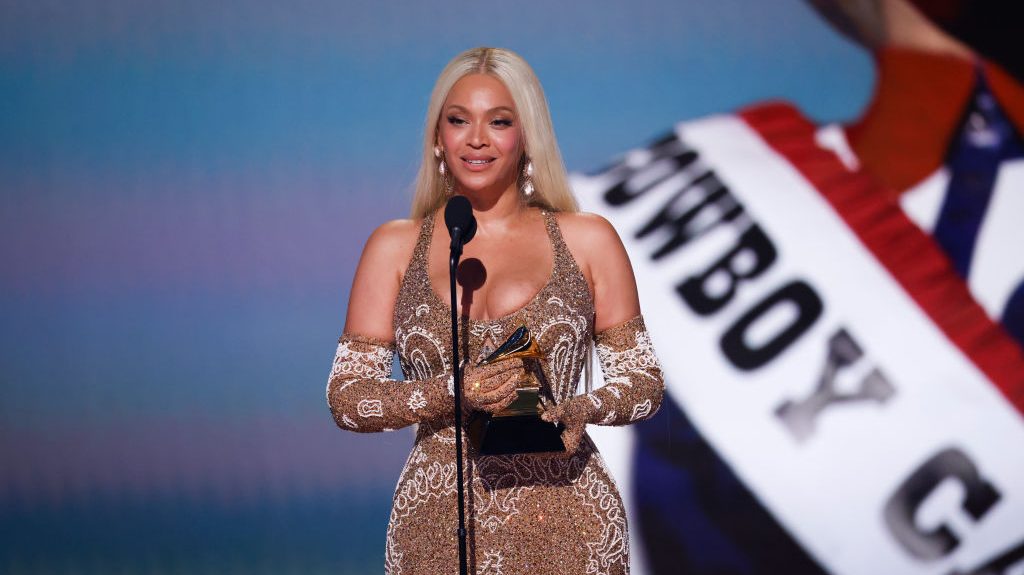 Beyoncé at The 67th Annual Grammy Awards, airing live from Crypto.com Arena in Los Angeles, California, Sunday, Feb. 2