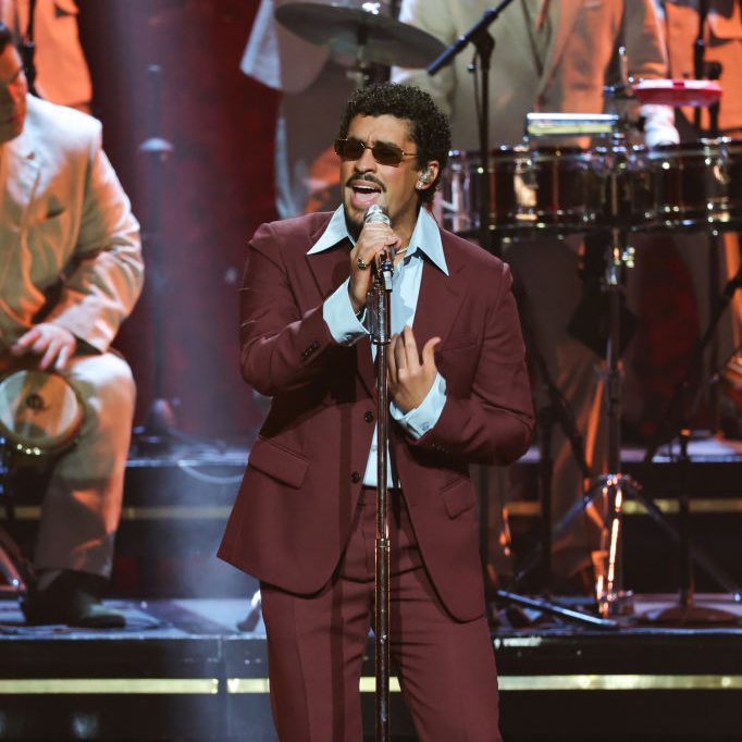 Bad Bunny performs on Friday