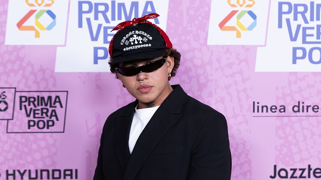 Beele attends the Los40 Primavera Pop photocall at Movistar Arena on April 11, 2025 in Madrid, Spain.