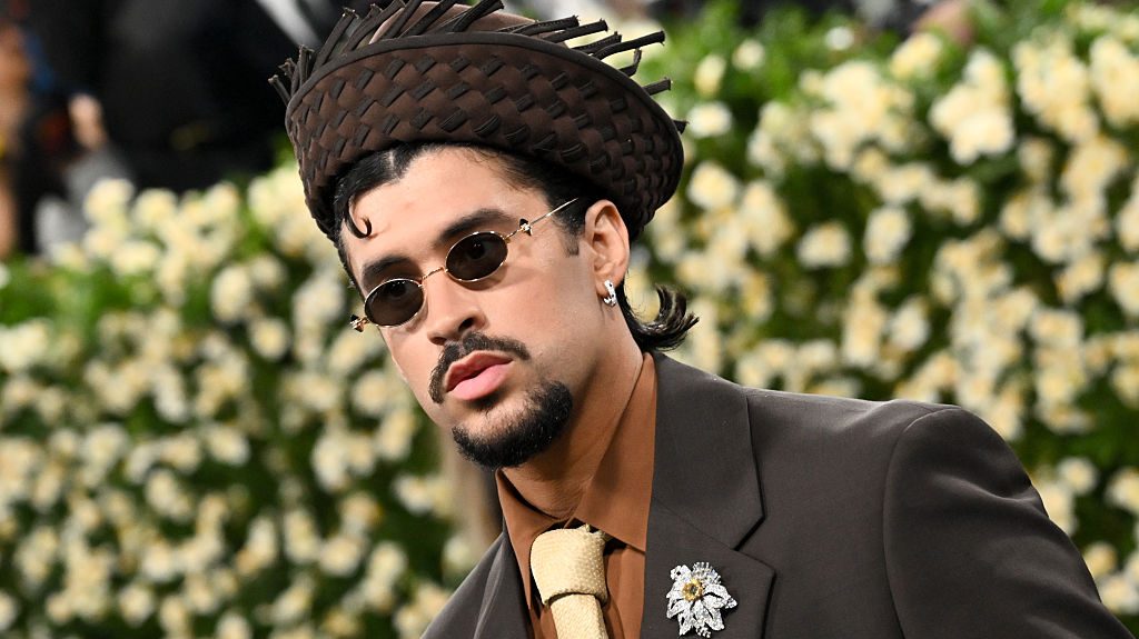 Bad Bunny at The 2025 Met Gala Celebrating "Superfine: Tailoring Black Style"