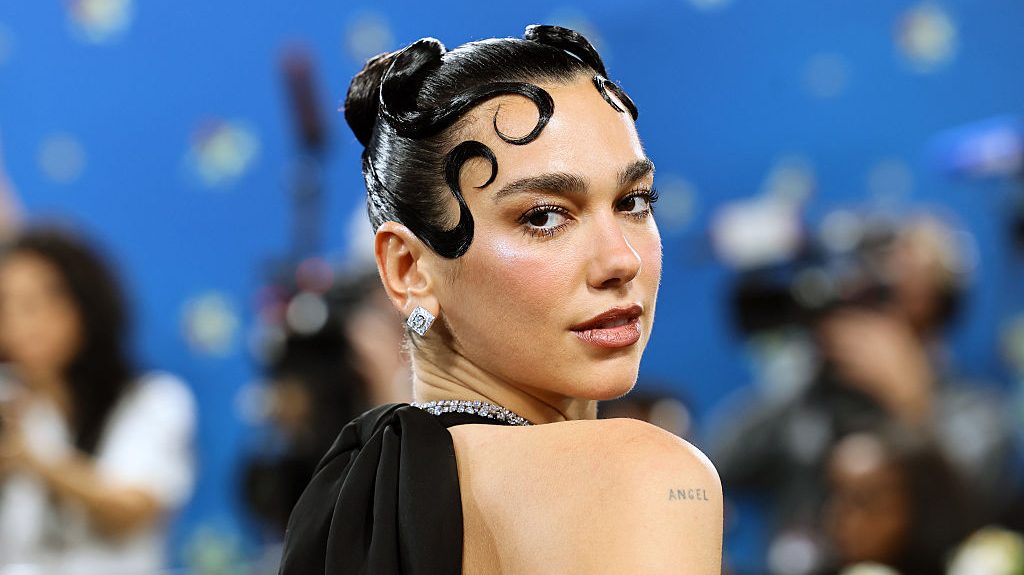 Dua Lipa attends the 2025 Met Gala Celebrating "Superfine: Tailoring Black Style"
